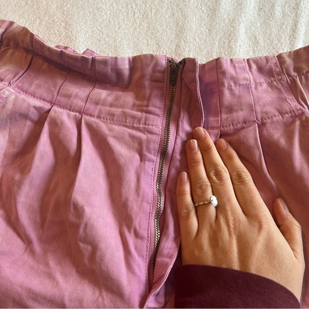 Pink high waisted TGLA ruffle shorts - Picture 9 of 9